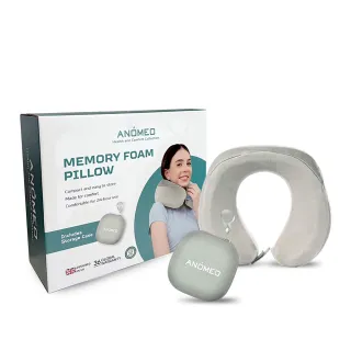 【ANOMEO】頸枕收納組 兩色可選 AN1011(灰色/潮水綠)