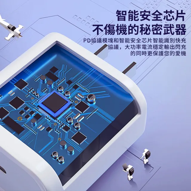 【YUNMI】氮化鎵GaN充電器 30W PD Type-C 單孔快充充電頭(蘋果Iphone15/14/三星/vivo)