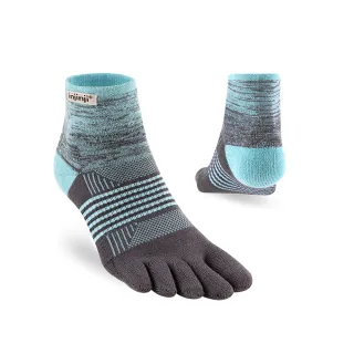 【Injinji】女 Trail野跑避震吸排五趾短襪[海景]WAA3852(厚底防震 吸濕排汗 防腳底水泡 推薦鐵人襪)