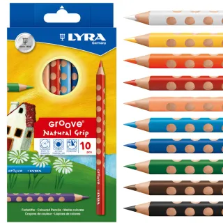 【德國LYRA】Groove三角洞洞色鉛筆(10色)