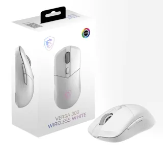 【MSI 微星】VERSA 300 WIRELESS WHITE電競無線滑鼠