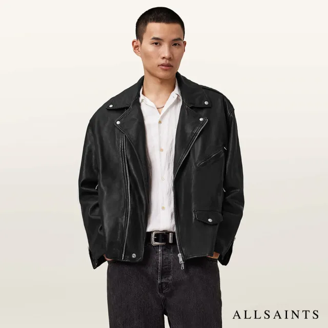 【ALLSAINTS】BRADFORD 寬鬆羊皮騎士皮衣 M005LD(舒適版型)