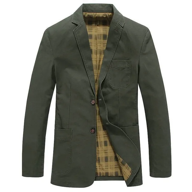 【巴黎精品】極速出貨 西裝外套休閒西服(薄款寬鬆棉質春秋男外套4色a1ck25)