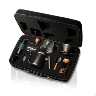 【Driver】河野流手沖咖啡旗艦組(手沖壺 咖啡壺 咖啡濾杯 玻璃壺 磨豆機 咖啡豆匙 送禮推薦 咖啡禮盒)