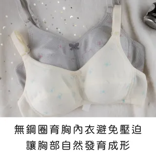 【玉如阿姨】花漾微樂山丘內衣※0664黃(A.B罩 少女 發育 透氣 小胸 護胸 防激凸 服貼 台灣製)