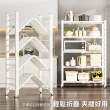 【ONE HOUSE】五層70寬_升級全碳鋼 洛克免組裝折疊置物架 輕量款(廚房架/層架/收納架/鐵架/電器架/免安裝)