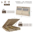 【IHouse】廣島 房間二件組 雙大6尺(床頭、收納抽屜+掀床底)