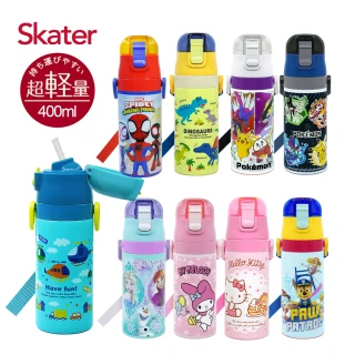 【Skater】吸管不鏽鋼保溫-兒童水壺400ml(迪士尼)