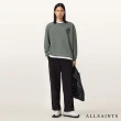 【ALLSAINTS】ORLANDO 純棉寬鬆LOGO長袖衛衣-綠 M058NB(寬鬆版型)