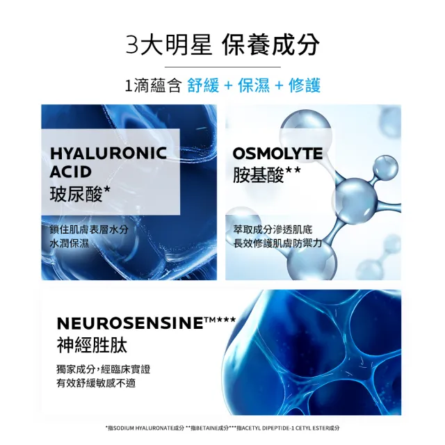 【理膚寶水】敏感肌精華組★多容安超極效舒敏眼霜 20ml+多容安舒緩保濕修護精華 30ml_D(安心小藍瓶)