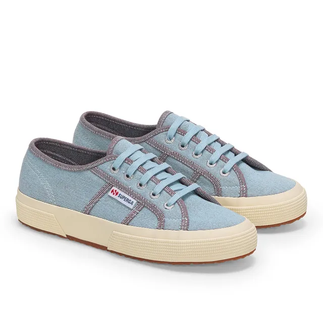【SUPERGA】休閒鞋 女鞋 2750 經典系列 牛仔風格 淺藍 S8144SW-A0V