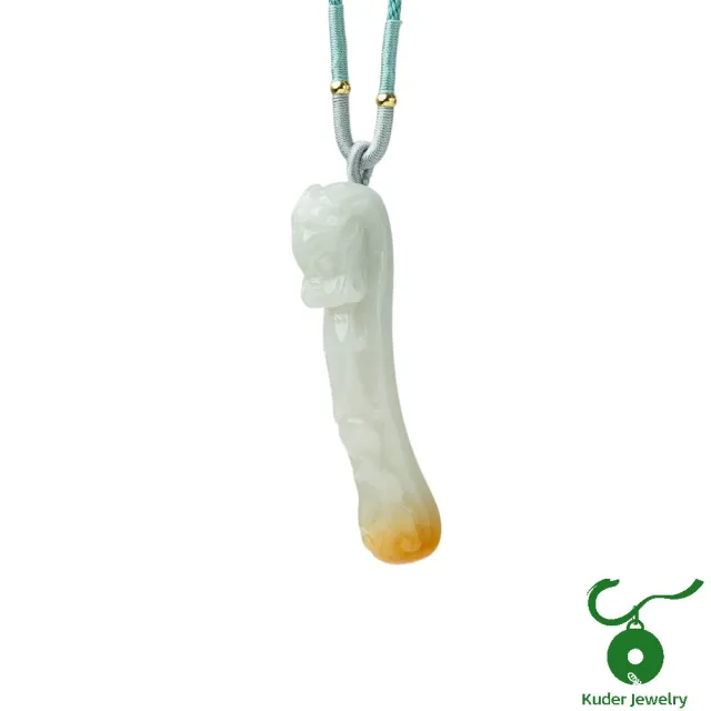 【K.D.J 圓融珠寶】天然A貨翡翠 冰糯 望子成龍墜飾