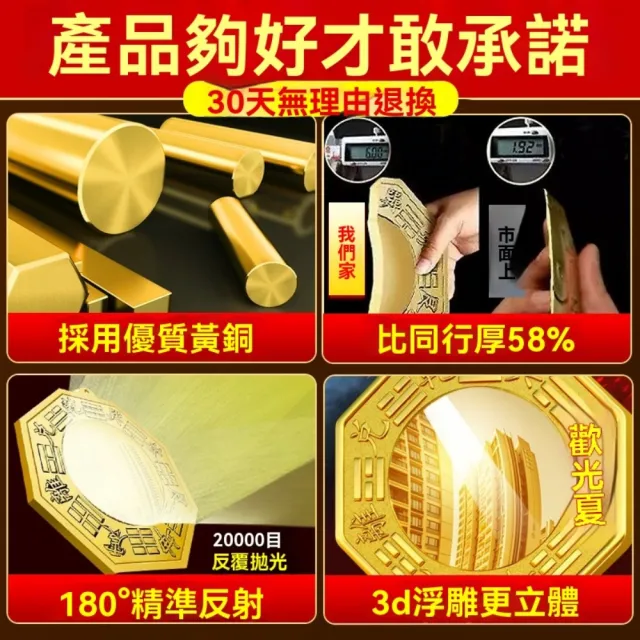 【巨匠】八卦鏡 直徑16CM 凸鏡 凹鏡 八卦凹鏡 八卦凸鏡 風水八卦 照煞 驅邪(八卦鏡 凸鏡 凹鏡)