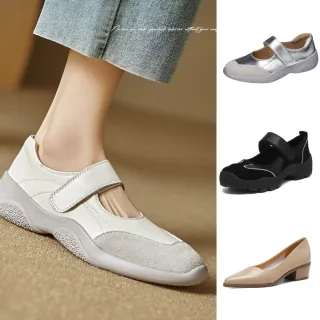 【WYPEX】現貨+預購 經典真皮運動瑪莉珍 低跟鞋女鞋(多款可選)