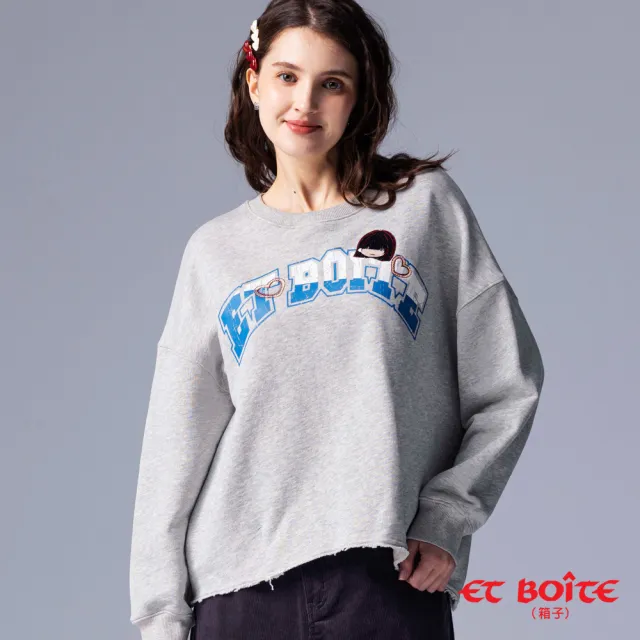 【BLUE WAY】女裝 斑駁感印花刺繡LIZ 長袖 上衣- ETBOITE箱子