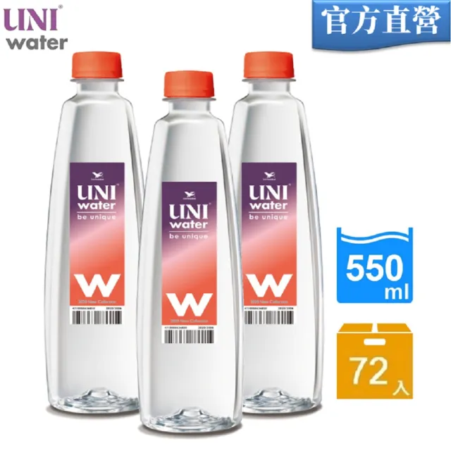 【週期購-UNI】Water550ml純水x3箱_共72入(官方直營)