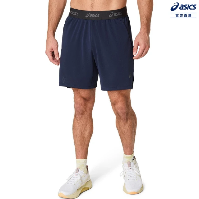 【asics 亞瑟士】ACTIBREEZE 7吋針織短褲 男款 海外版 訓練下著(2031E894-400)