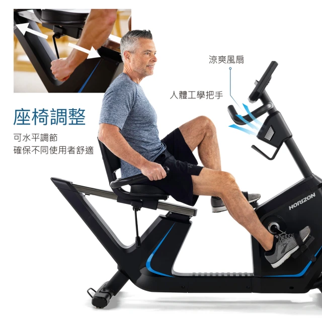 臥式健身車