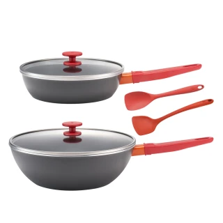 【ZWILLING 德國雙人】Now Plus黑曜鍋 IH不沾平底鍋24cm+不沾炒鍋30cm雙鍋6件組(德國雙人牌集團官方直營)