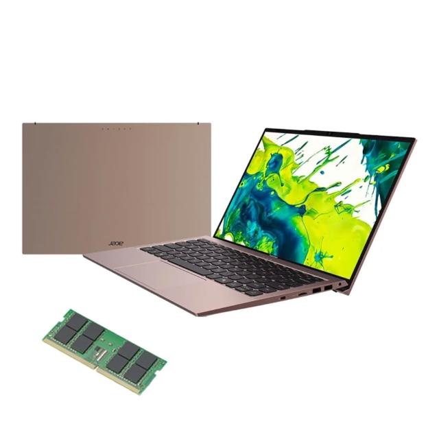 【Acer】升級16G★14吋十核心Core 5輕薄筆電-金(Aspire Lite/AL14-52M-5461/Core 5-120U/8G/512G SSD/W11)
