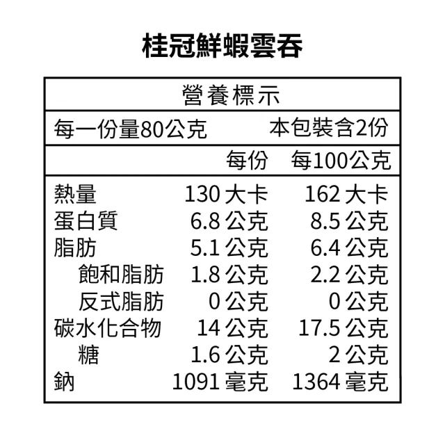 【桂冠】仲夏輕食雲吞10入組