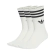 【adidas 愛迪達】運動長襪 3入 三雙 3S CREW S 3P 男女 - JV7401