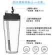 【WOKY 沃廚】渾圓杯 Ecozen純透復刻款 880ml-附彈跳吸管(單手彈蓋款；吸管杯/隨行杯/外帶杯)