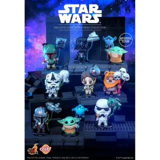 【Beast Kingdom 野獸國】星際大戰 Q版公仔 氣球款 盲盒單入(HOT TOYS CBX249)