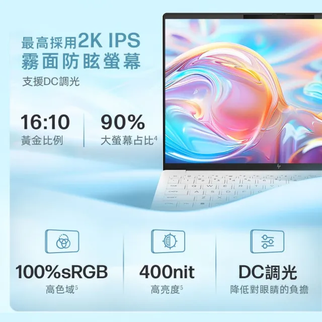 【HP 惠普】13吋 Ryzen AI 5 340 極致輕薄筆電(OmniBook 7 13-bg1089AU/16G/1T SSD/840M/W11/靜謐白)