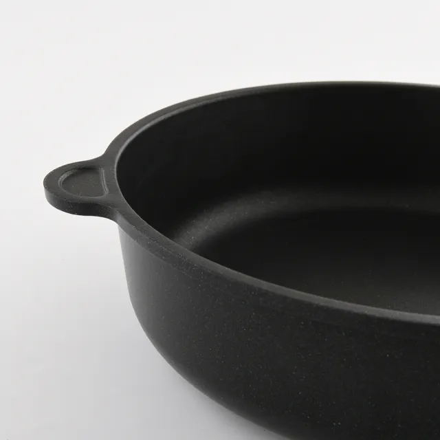 【AMT】經典平底深炒鍋 26cm 7cm深 不沾鍋 電磁爐 IH爐可用(平輸品)