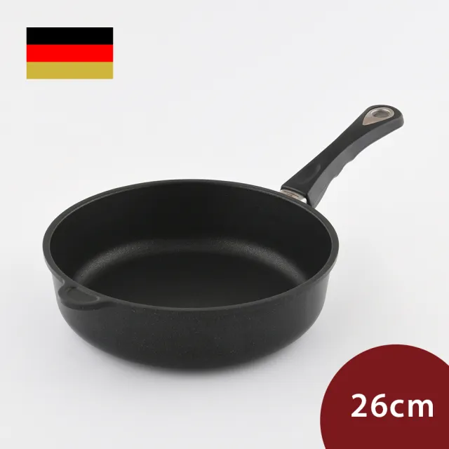 【AMT】經典平底深炒鍋 26cm 7cm深 不沾鍋(平輸品)