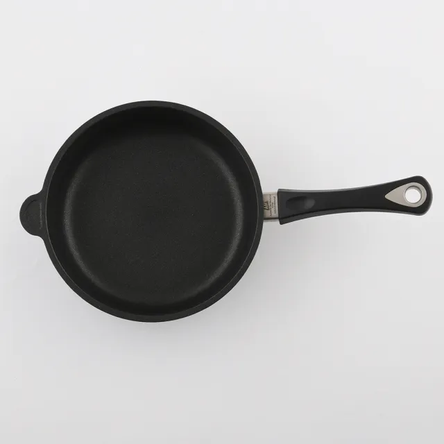 【AMT】經典平底深炒鍋 24cm 7cm深 不沾鍋 電磁爐 IH爐可用(平輸品)