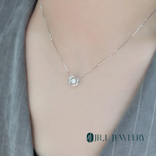 【JR.L金瑞利珠寶】年終慶 30分 幻境之星晃動鑽石項鍊(培育鑽石 9K)