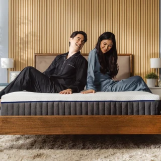 【德國Emma】Diamond石墨烯黑鑽床墊+黑鑽石記憶枕 贈保潔墊 標準雙人(歐洲獲獎最多獨立筒床墊 恆溫睡眠)