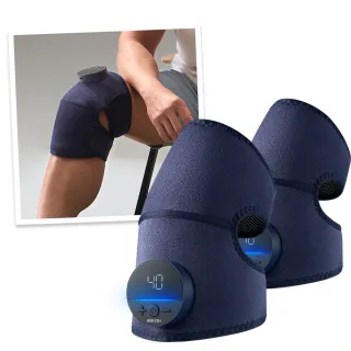 【輝葉】震關健 KNEEBUZZ/多功能石墨烯熱感按摩器 2入組(膝部膝蓋關節 熱敷按摩器 HY-762)
