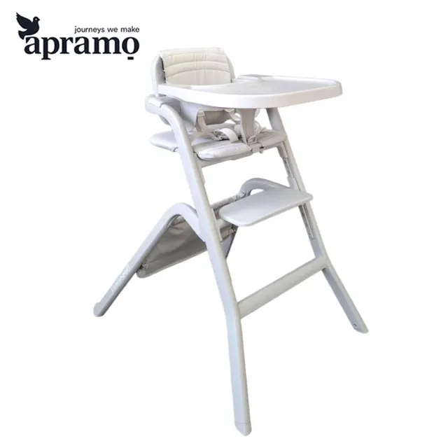 【Apramo】Flippa Flexi兒童成長椅-珍珠灰(兒童餐椅 學習餐椅 兒童椅)