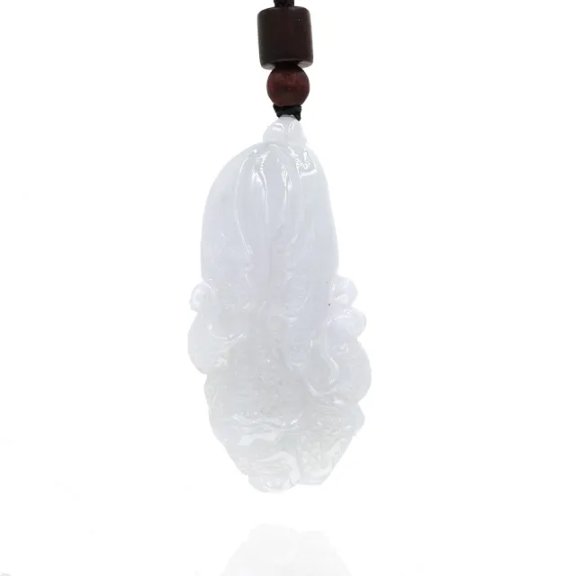 【喜緣玉品】白菜 天然翡翠A貨 玉潤百財 玉珮-僅此一品(開運風水)(直)