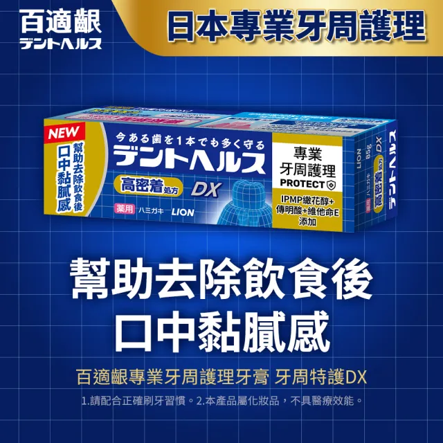 【LION 獅王】百適齦專業牙周護理牙膏85g(牙周特護DX/抗敏修護/口臭預防/柔護凝膠)
