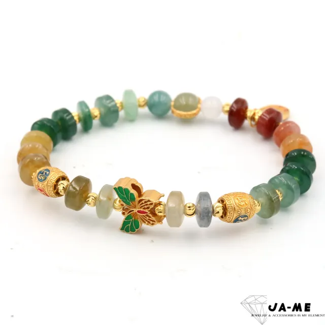 【JA-ME】天然A貨翡翠高品質冰種滿色925純銀手珠(年終慶/聖誕節/交換禮物/現貨/僅此一件)