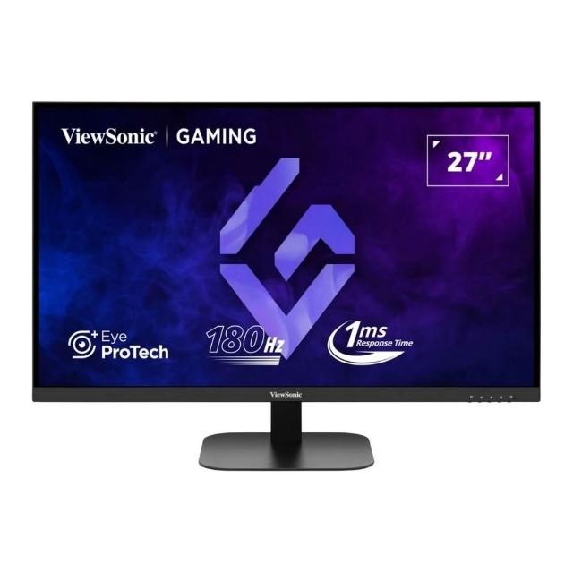 【ViewSonic 優派】雷蛇白色有線電競滑鼠組★VX2757A-HD-PRO FHD 180Hz 27型HDR電競螢幕(FreeSync/HDR/1ms/