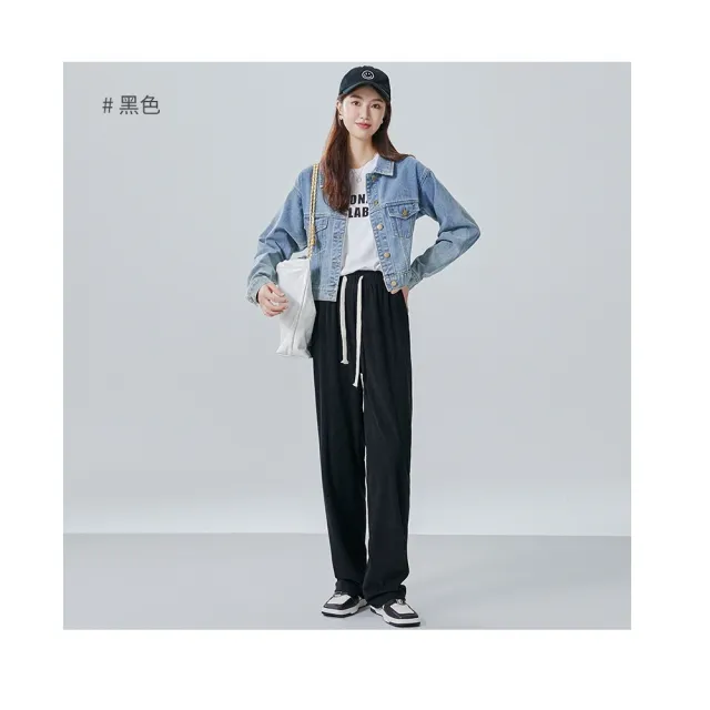 【amica】極簡條紋燈芯絨闊腿褲(闊腿褲 舒適 條紋 極簡 保暖 百搭)