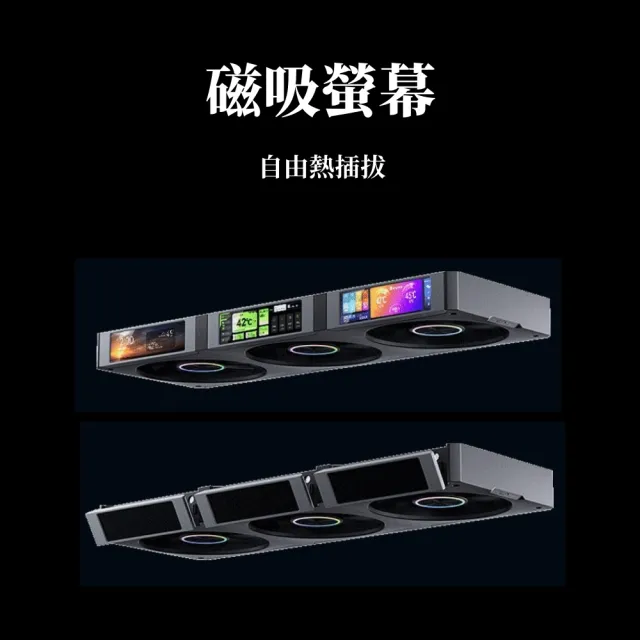 【JONSBO 喬思伯】TF3-360 IPS 液晶 4 螢幕套組 黑/白 TDP:325W(6年保/IPS廣角/3螢幕風扇)