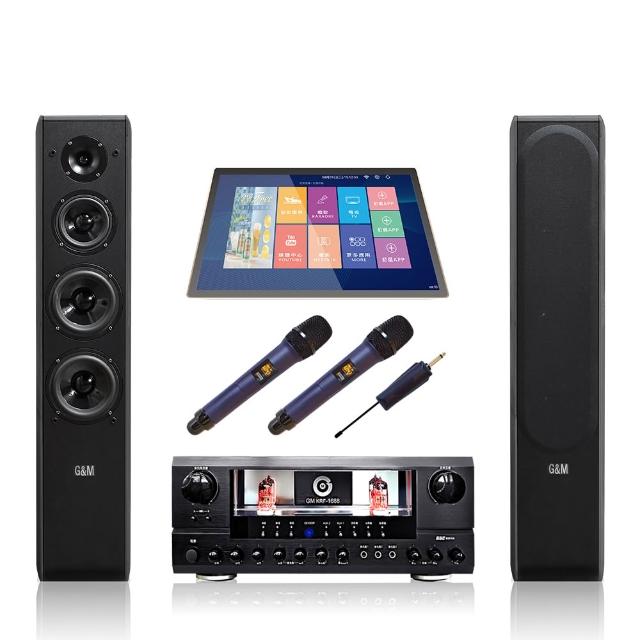 【金將科技】KKPAD18.5+GM1688+GM298+J108(點歌機+擴大機+無線麥克風+喇叭)(贈一年免費雲端歡唱)