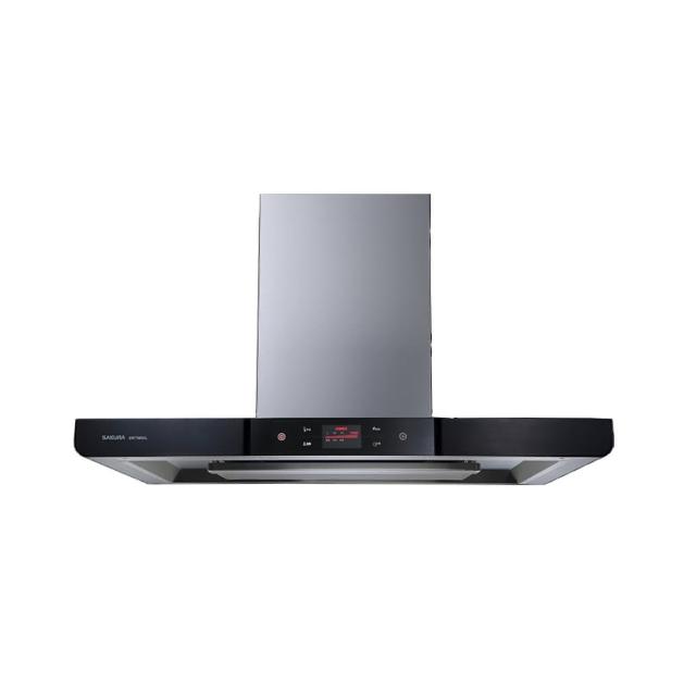 SAKURA櫻花牌 DR-7796SXL 倒T式油煙機，採用臺灣製造不鏽鋼材質，電子式按鍵開關設計，提供1段風量模式，適合標準安裝於廚房。電壓110V、頻率60Hz，保固1年，BSMI許可認證，高效排除油煙，維持廚房清新環境。理想選擇給追求品質家電的消費者。