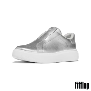 【FitFlop】RTG 套穿式皮革休閒鞋-女(銀色)
