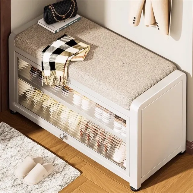 【新川】家用換鞋凳 不鏽鋼換鞋凳 入戶門鞋櫃(簡約鞋櫃 置物架 玄關鞋櫃 100CM)