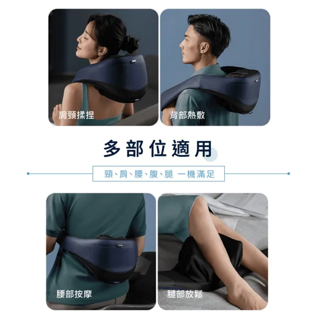 【Philips 飛利浦】按摩披肩  好筋力｜肩頸按摩器(PPM3521DB/90)