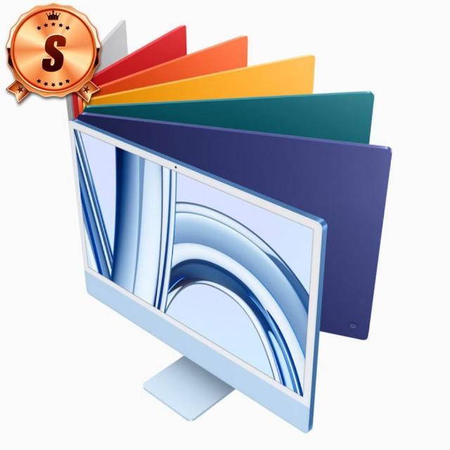 【Apple】S級福利品 iMac 4.5K 24吋 M3晶片 8核心CPU 10核心GPU 24G記憶體 2TB SSD(台版官方整新機)
