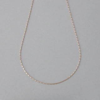 【ete】中性摩登麥穗鍊式項鍊(鉑金色 粉霧金色)