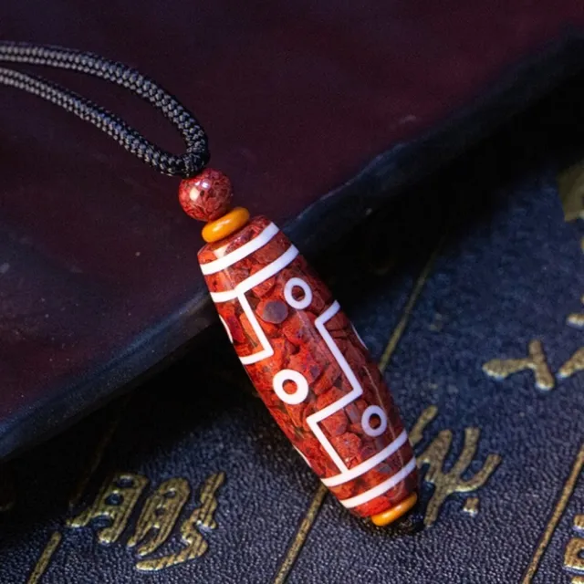 【Penny 珮妮】原礦晶體硃砂 天珠 吊墜項鍊2色可選(母親節 父親節 生日禮物 情人節 交換禮物 新年 尾牙)
